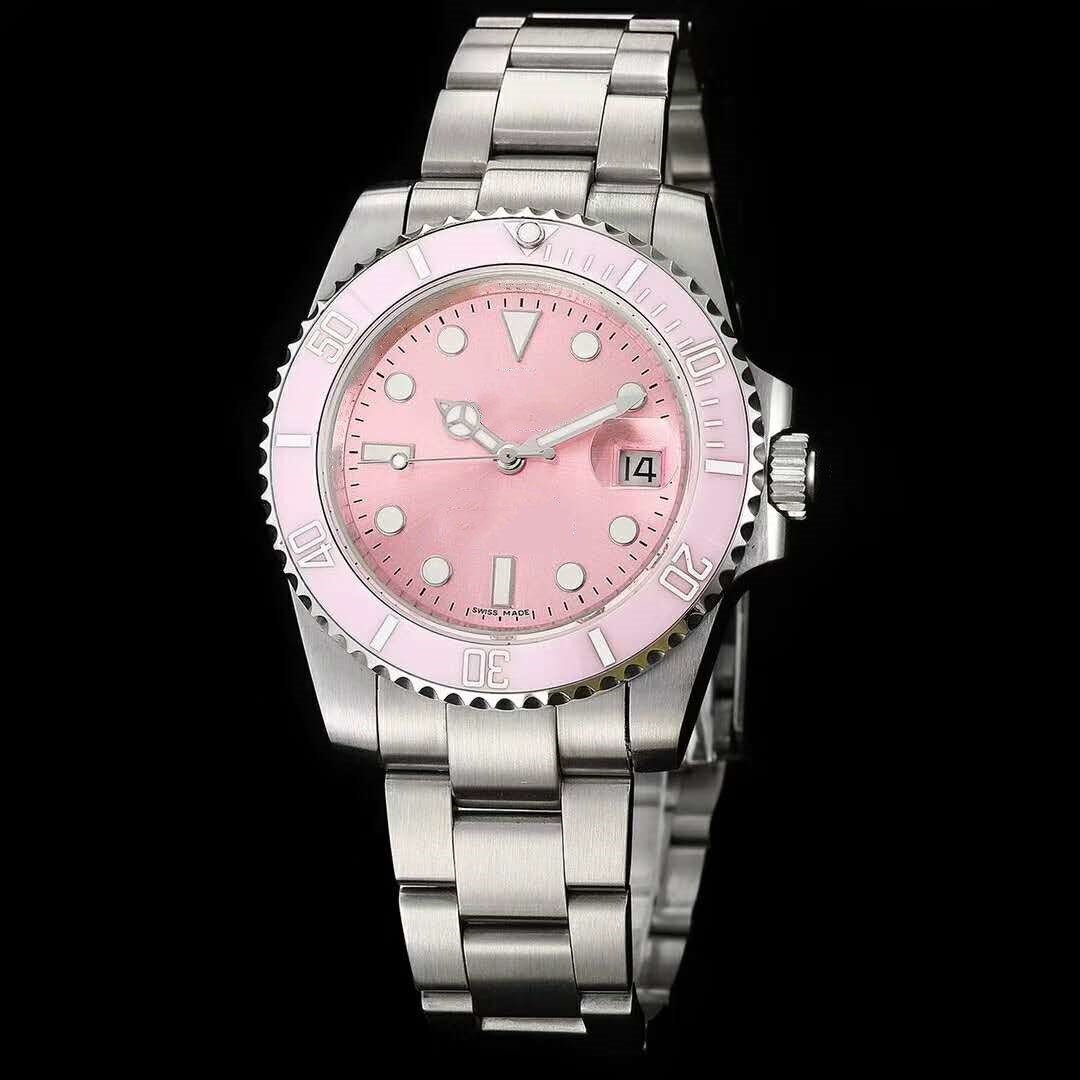 

Apk007 2813 Automatic Movement Pink Dial Sports Mechanical ladies Watches Stainless Steel