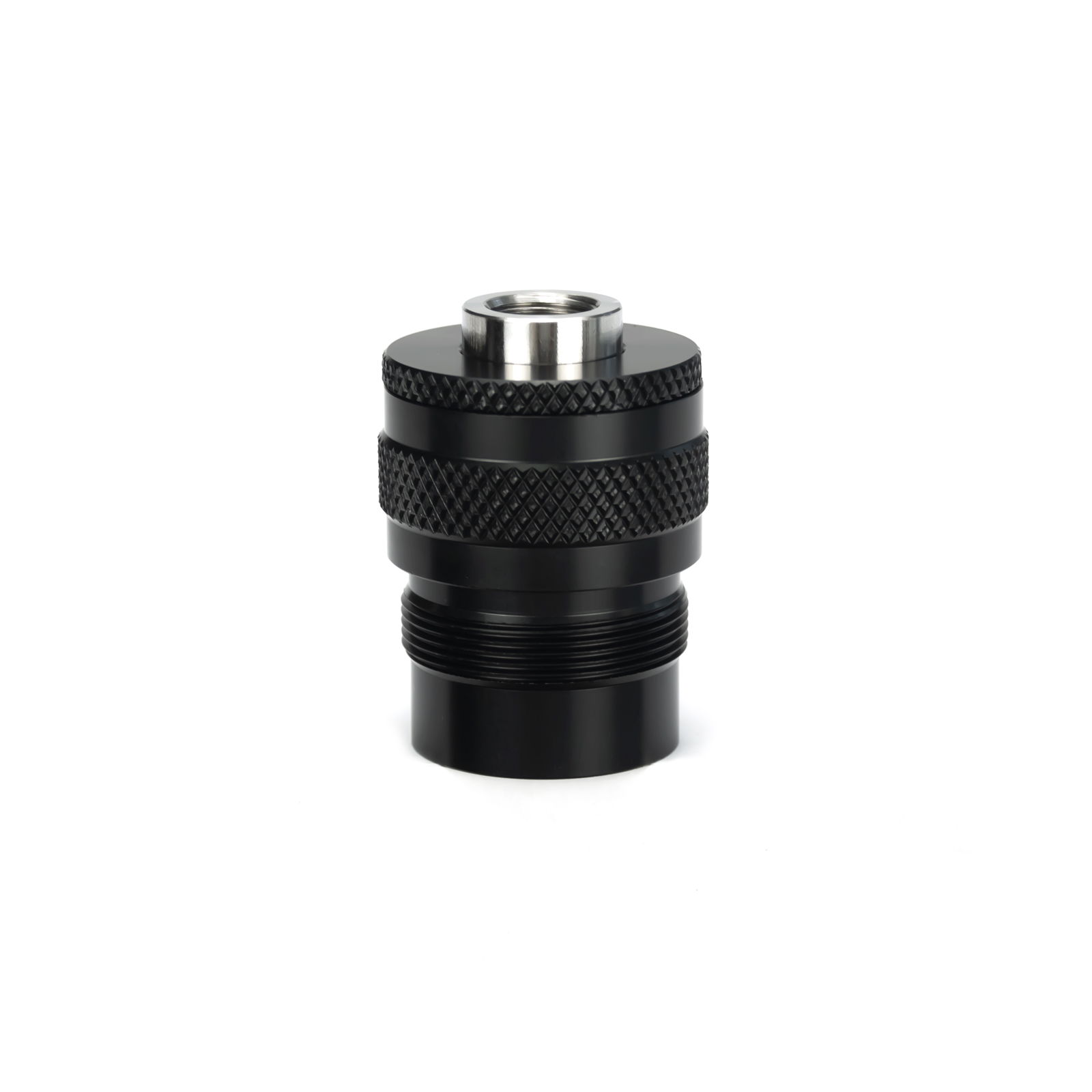 

US Warehouse Aluminum Fuel Filter Booster Kit With Internal Stainless Steel Piston Spring M34x1.25 Thread for 1.45''OD 1.25''ID Solvent Trap Tube Cycling Napa 4003