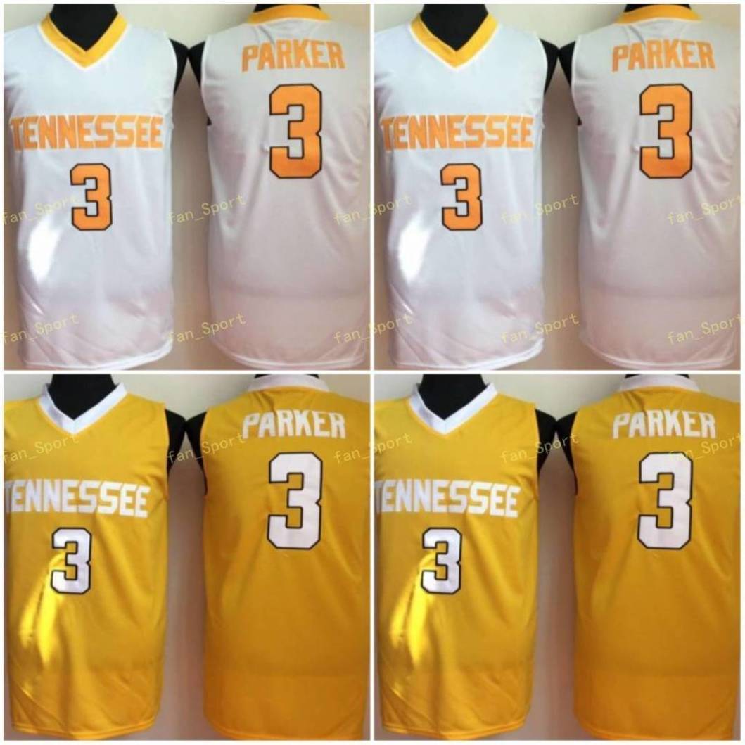 

NCAA Tennessee Volunteers #3 Candace Parker College Basketball Jersey Yellow Stitched Candace Parker University Jerseys Shirts -XXL, As