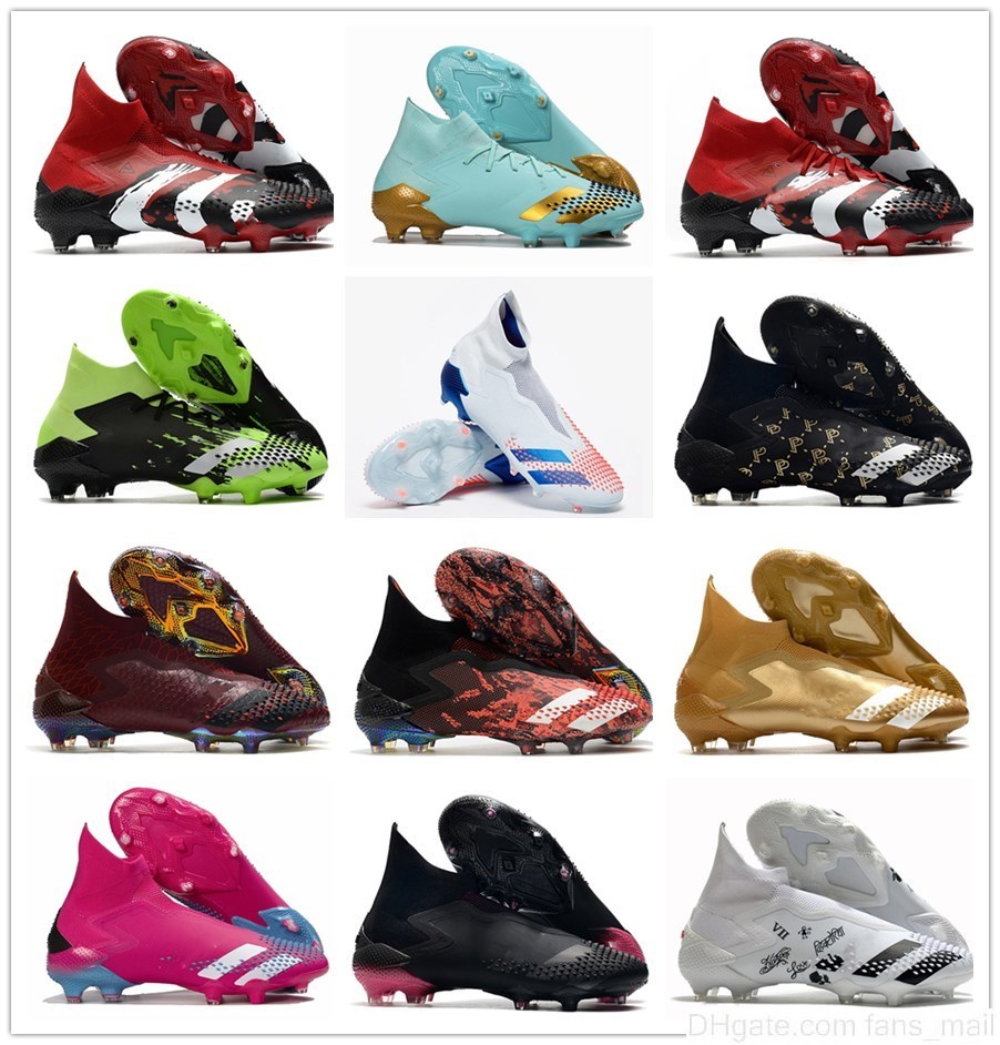 

New Football Boots Soccer Shoe Dragon Mutator Predators 20+ FG Burgundy Human Race Pharrell Williams Pogbas Uniforia Pack Locality Cleats