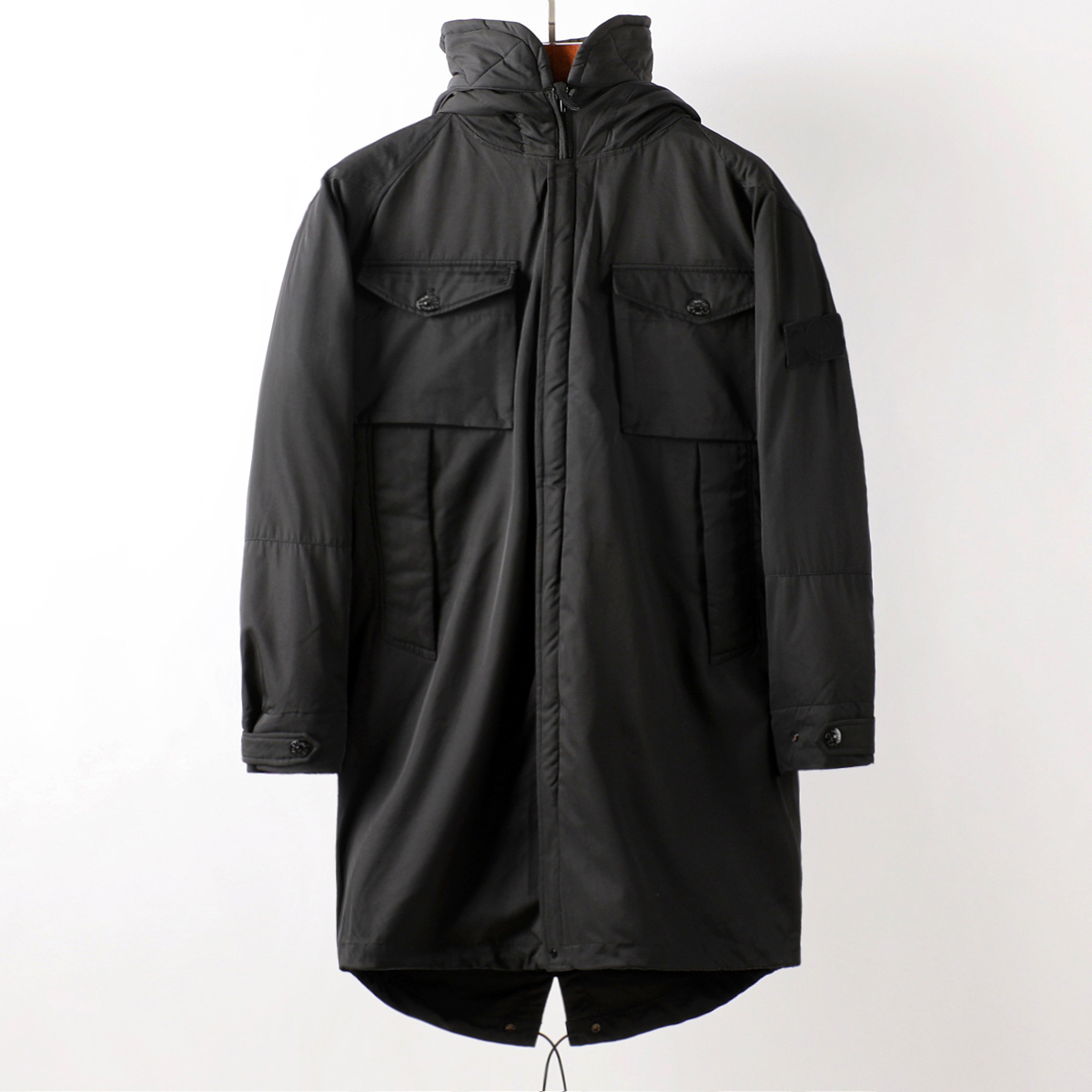 

cptoney astone is lan d men's down & parkas designer winter long warm jacket irregular, Black