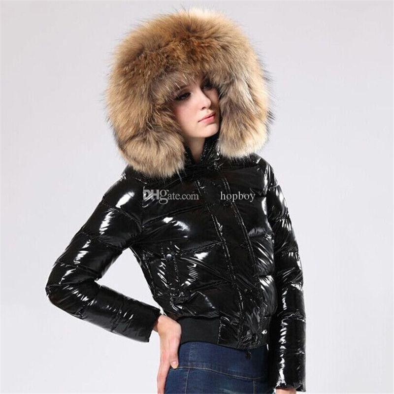 

Womens winter luxury jacket parka fashion women monclair jacket fur varsity jacket doudoune femme winter coat outerwear with hood coats tops, Black