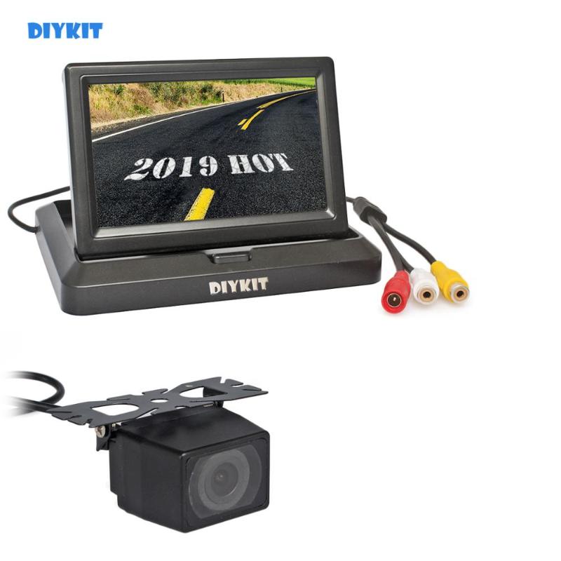 Car Rear View Cameras& Parking Sensors DIYKIT 5 Inch Monitor Waterproof IR Night Vision Camera System Kit-image-704836128