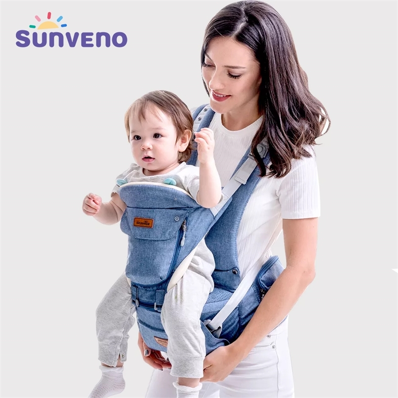 SUNVENO Baby Front Facing Baby Comfortable Sling Backpack Pouch Wrap Baby Kangaroo Hipseat For born 0-36 M 211025-image-735357719