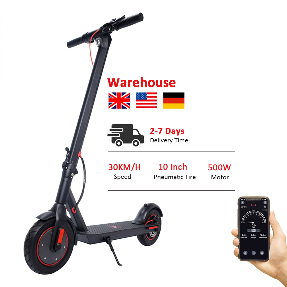 Electric Scooter CMS-V10 36V 15Ah Battery 500W Motor Folding Electric Scooters 10 Inches Tyres Bicycle Adult Ebike [EU UK US instock]