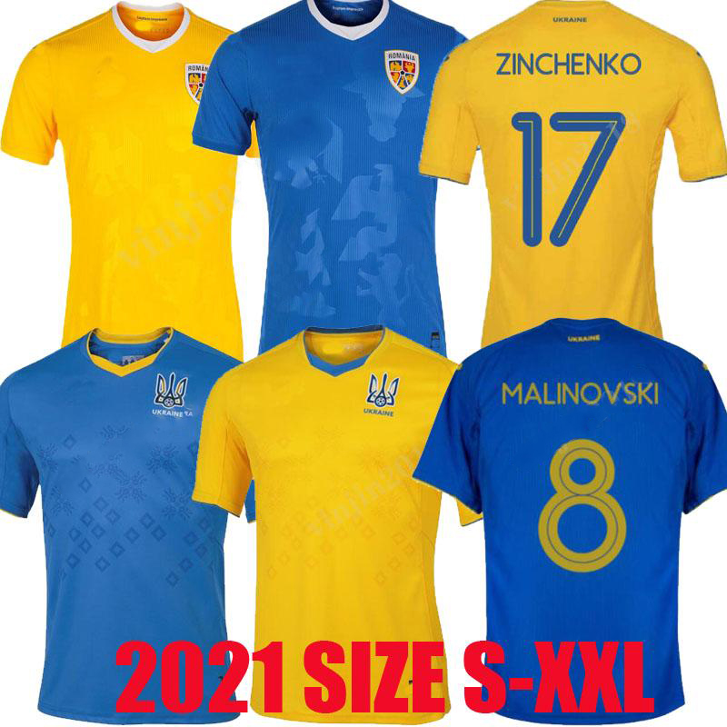 

2021 2022 Ukraine soccer jersey Romania home away 21 22 Vitaliy Mykolenko Oleksandr Zinchenko Ruslan Malinovskyi Viktor Tsygankov national team FOOTBALL SHIRTS