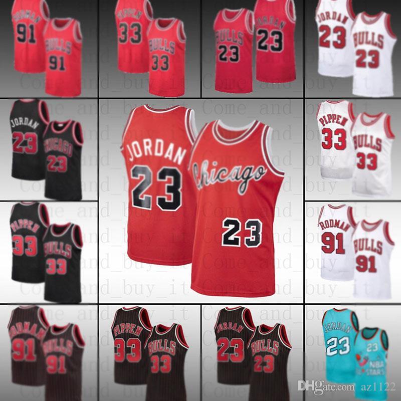 

Michael Kid Jordon ChicagoBull Jersey Dennis Scottie Rodman 33 Pippen NCAA MJ Mitchell Ness Hardwood Basketball Jerseys z4, Black