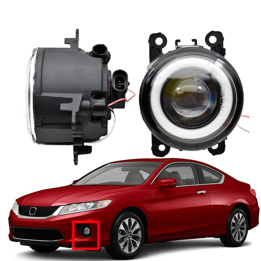 

fog light with for Honda Accord Coupe 2013-2015 high quality pair Daytime Running Lights LED Angel Eye Styling
