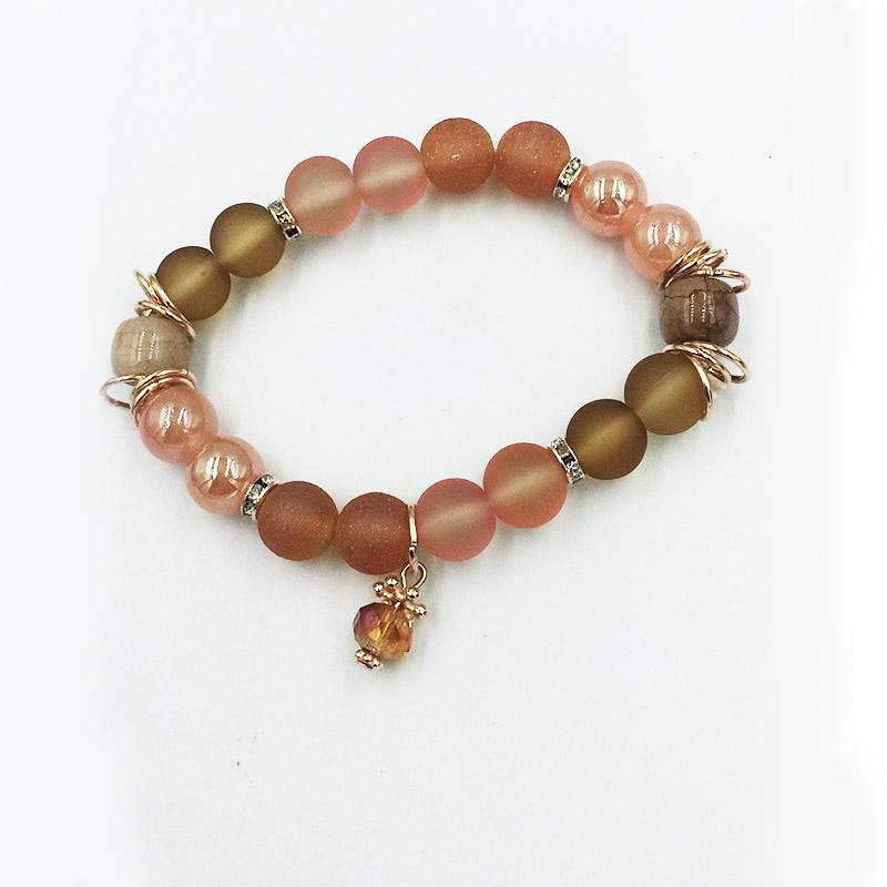 

Charm Bracelets HanJing Couples Distance Bracelet Natural Stone Yoga Beaded For Men Women Friend Gift Strand Jewelry