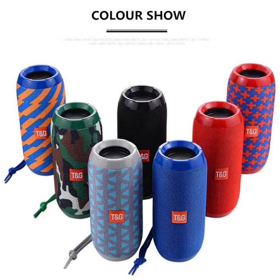 

TG117 Bluetooth Outdoor Speaker Waterproof Portable Wireless Column Loudspeaker Box Support TF Card FM Radio Aux Input DHLa04