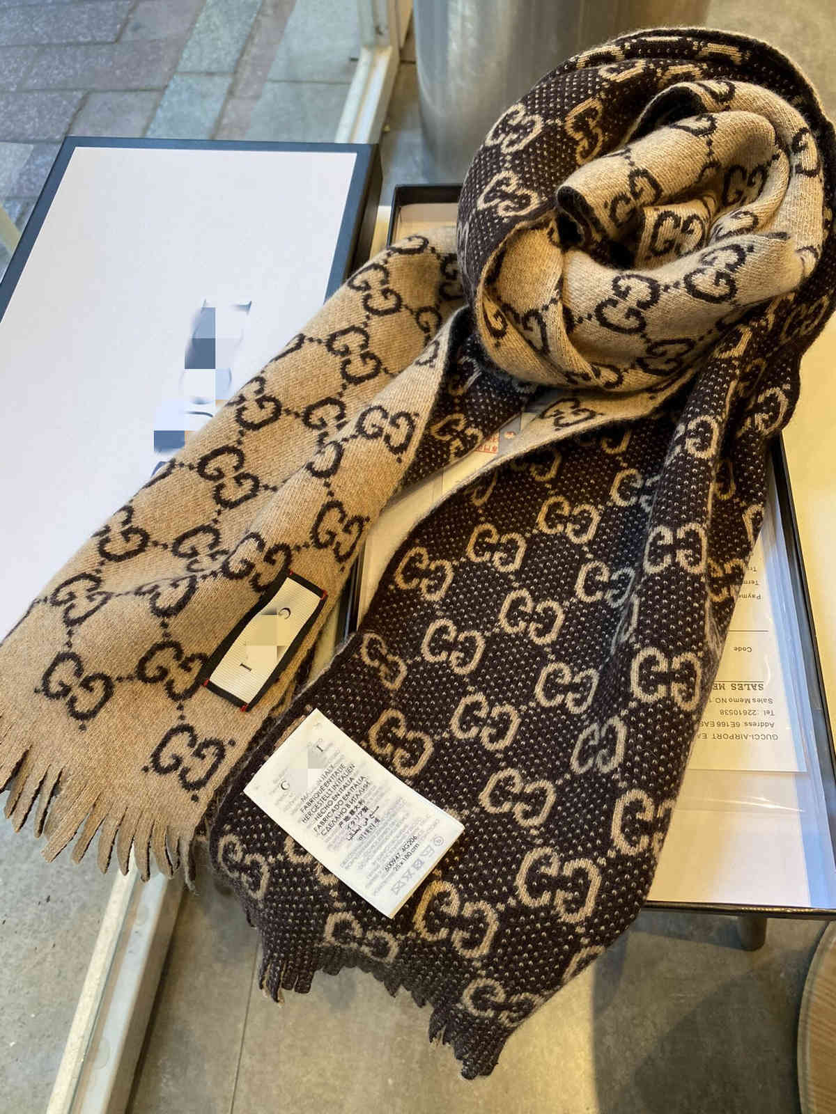 

21 new integral Scarf Shawl live broadcast letter Gami cashmere gift box scarf