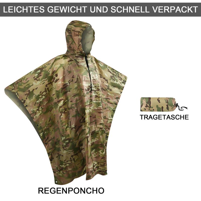 

Rain Wear Man Military Impermeable Zipper Camo Raincoat Waterproof Coat Men Women Awning The Motorcycle Poncho, 01