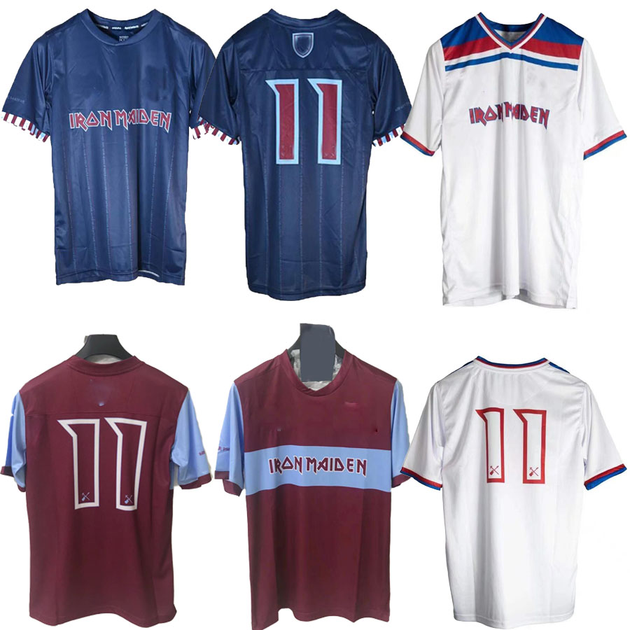 

21 22 WEST soccer jersey 2021 2022 LINGARD NOBLE HAM ANDERSON UNITED RICE home away 3rd football shirt men kit 125 years 125th Anniversary, Blue