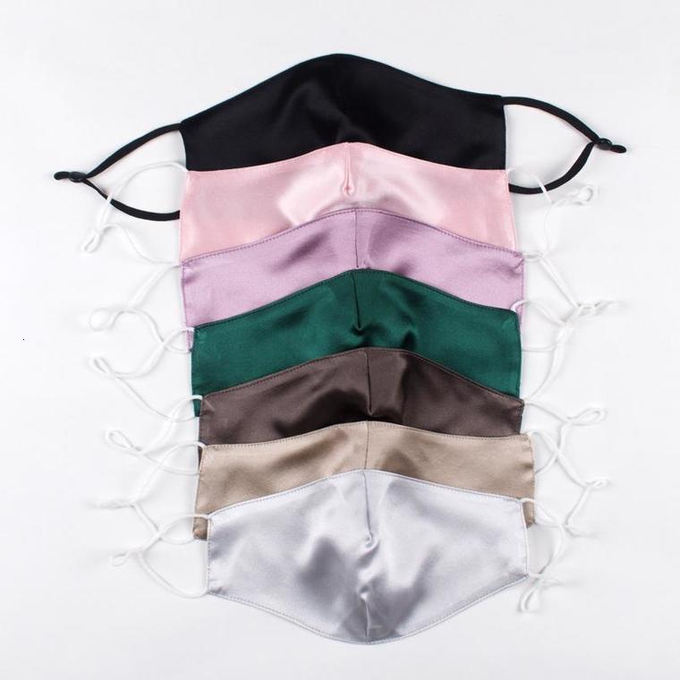

Women Ultra-thin 19mm Double Layer Silk Mask 100% Mulberry Sunscreen Dustproof Anti-allergic for Lady with Adjustable Ear Hook