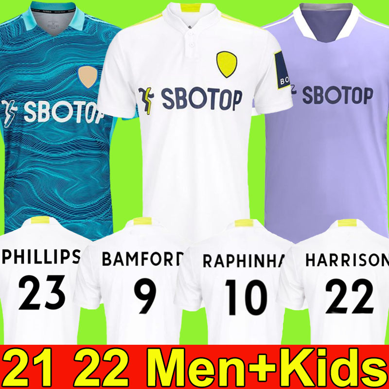 

21 22 Leeds soccer jersey United 2021 2022 T ROBERTS HERNANDEZ HARRISON BAMFORD COSTA ALIOSKI CLARKE PHILLIPS football shirt Men kids kits uniforms, 2020 home kids