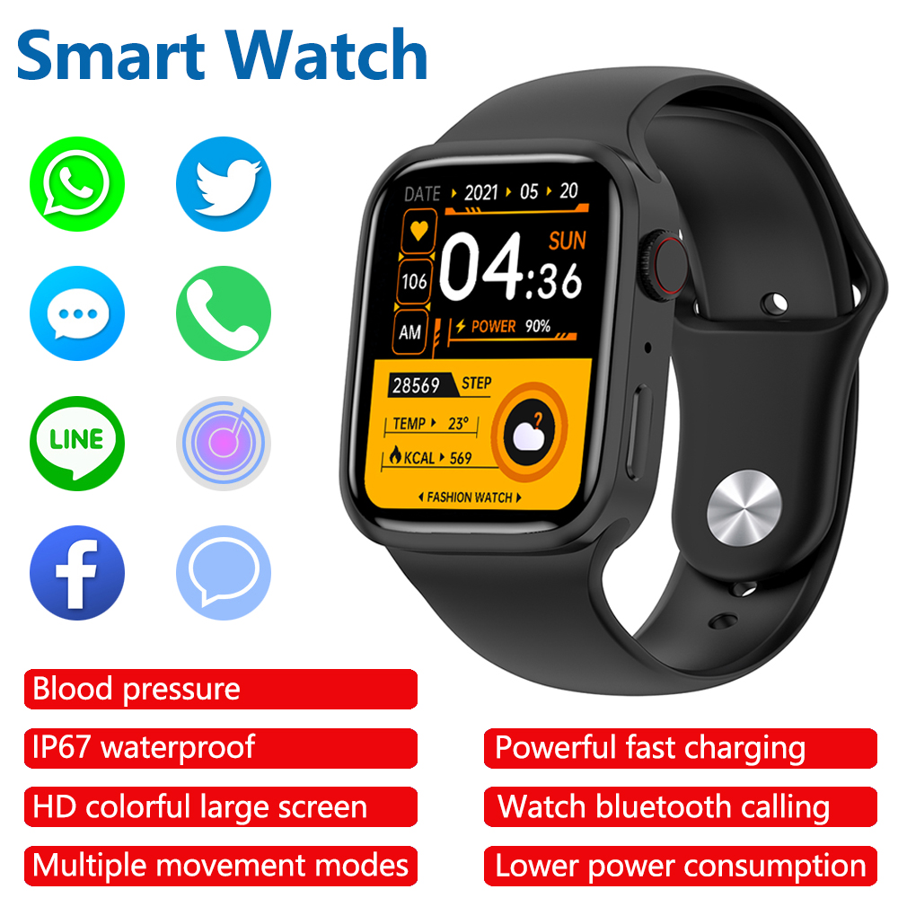 

Smart Watch Men Women Waterproof H50 Smartwatch Fitness Tracker Sport HD Large Screen Watches Phone Heart Rate Monitor Blood Pressure for IOS Android