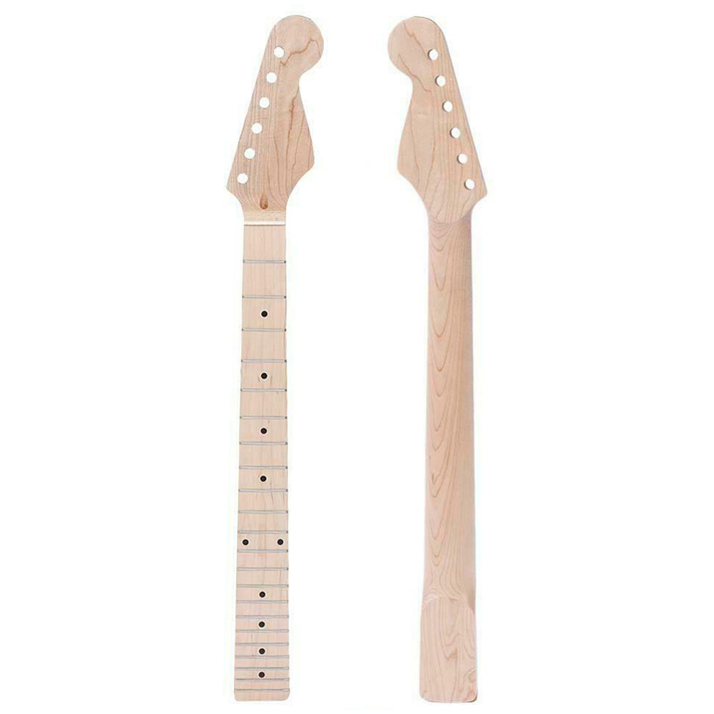 

Natural Electric Guitar Neck Maple Wood 22 Fret Fingerboard for Fenders ST Strat Guitars