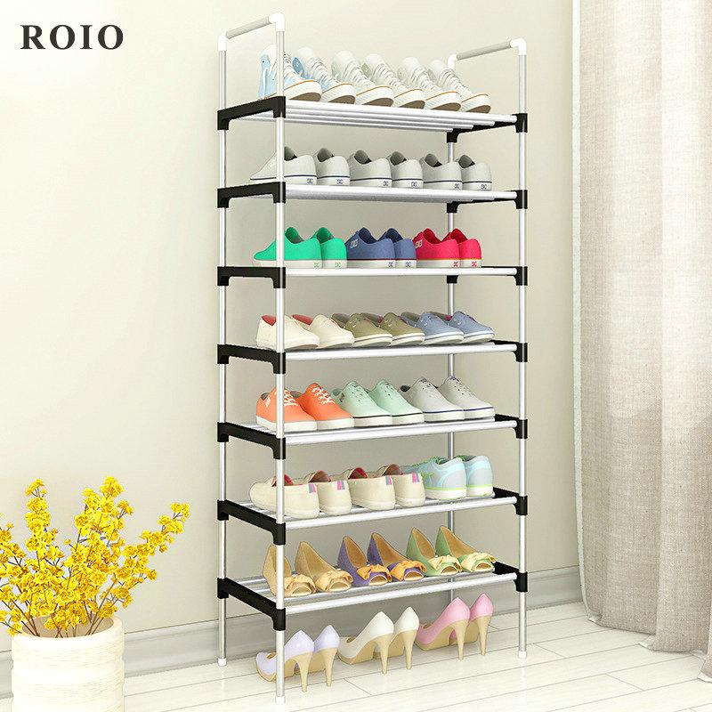 

Clothing & Wardrobe Storage Multilayer Shoe Cabinet Easy To Install Shoes Shelf Organizer Space-saving Stand Holder Entryway Home Dorm Tall