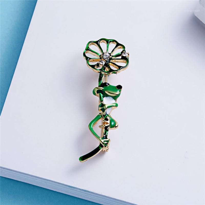 

Pins, Brooches Rhinestone Green Frog Brooch Pin Unisex Cute Animal Women Men Dress Coat Accessories Ornament Broche, Gray