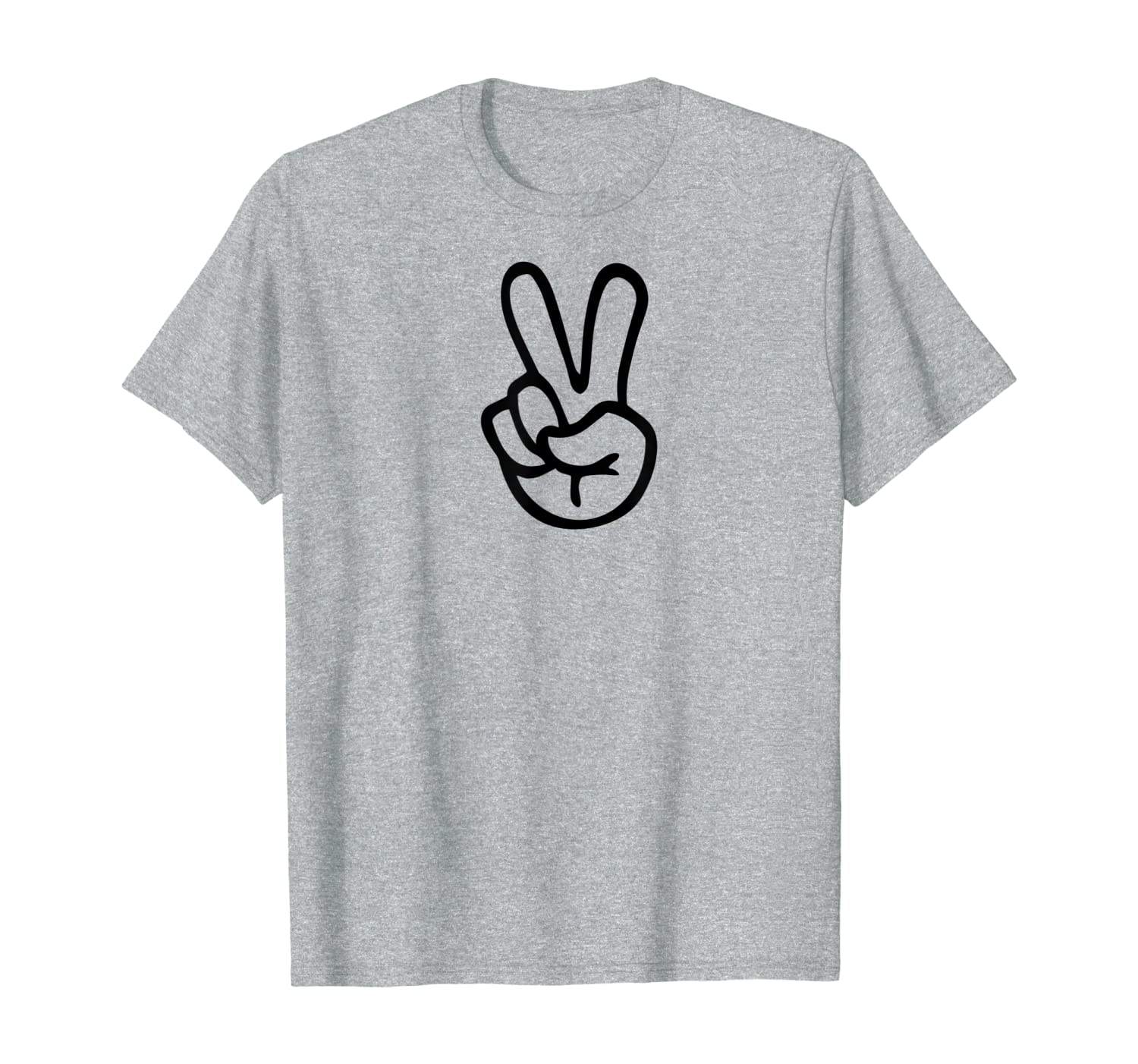

Peace Sign Fingers T-Shirt | Peace Sign Hand Shirt, White;black