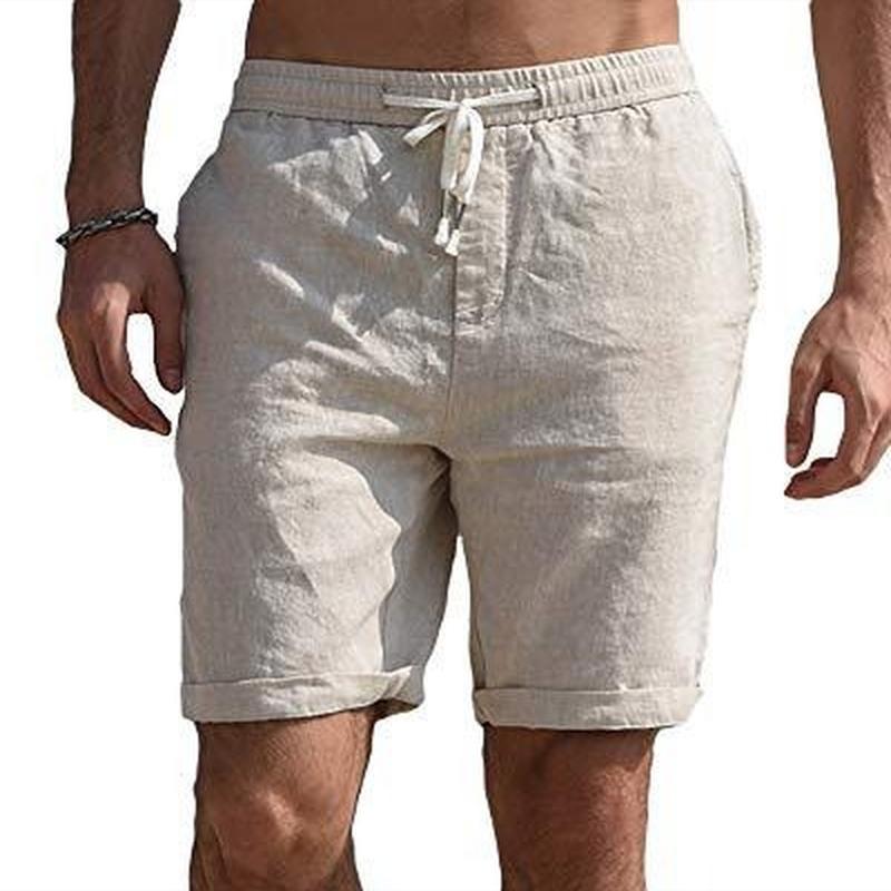 

Men's Shorts QNPQYX Summer Style Board Casual Sports Cotton And Linen Comfortable Fashion Jogging Pants Streetwear, Beige