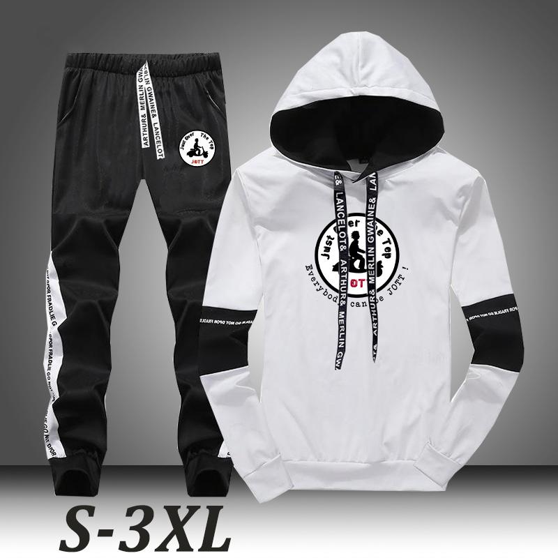 

Men's Tracksuits 2022 JoPrinted Tracksuit Warm Letter Printing Casual Long Sleeve Hoodie Oversize Sweater And Sweatpant Outfit, Gray