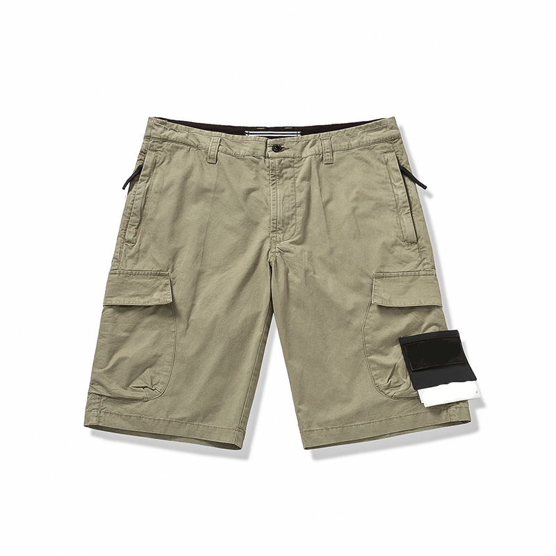 

topstoney COMPANY 2020 konng gonng European and American summer new fashion brand men's high quality tooling shorts, Black
