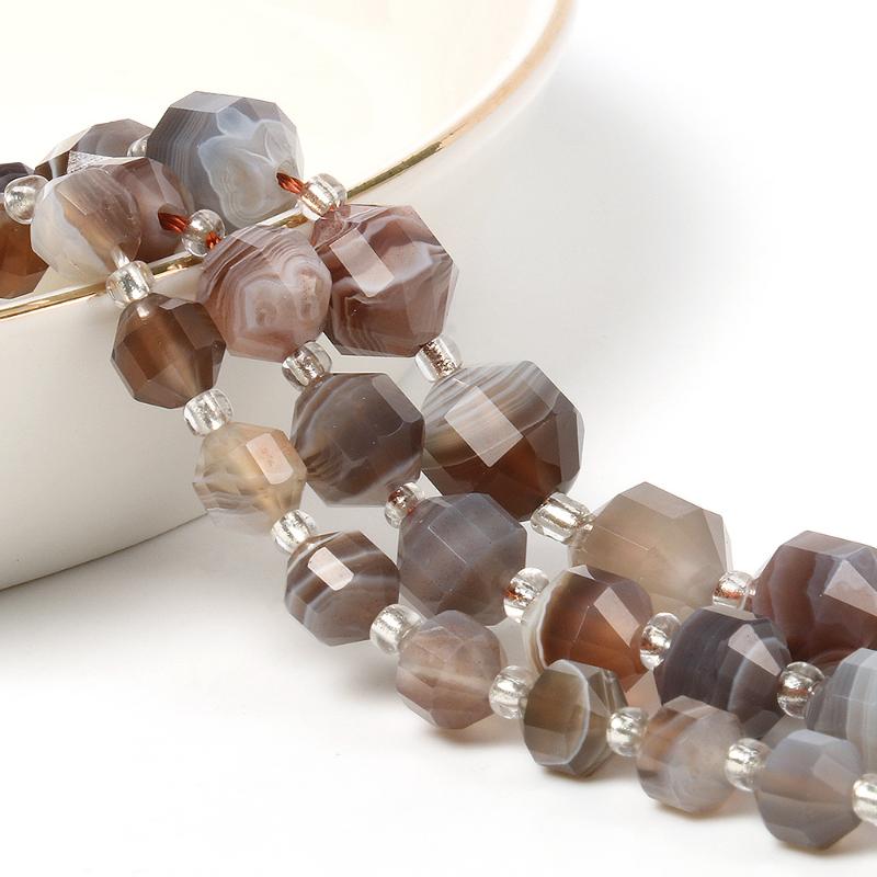 

Other 6mm 8mm 10mm Faceted Natural Stone Persian Agate Beads Bicone Loose For Jewelry Making Diy Bracelet 15''