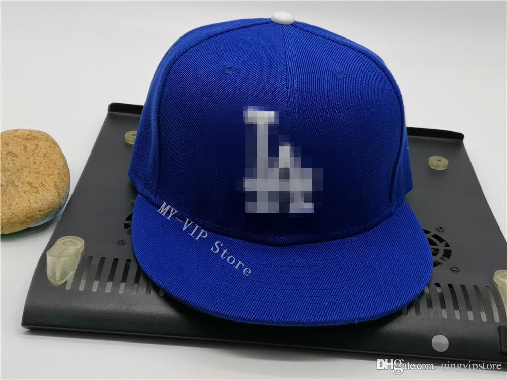 

New 2021 Angeles City Fitted Hats Popular Designer Baseball Caps Adult Boston Hip Hop Fan's Fitted Cap Men Women Full Closed Gorra, Blue;gray