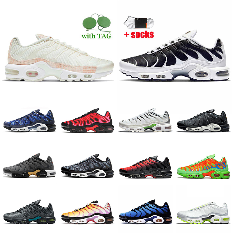 

Designers Running Shoes Tn Plus Outdoor Sports US 12 Triple Black White Metallic Gold Midnight Navy Pink Snakeskin Oreo Blue Multi Mens Women Tns Se Fashion Sneakers, A55 40-46