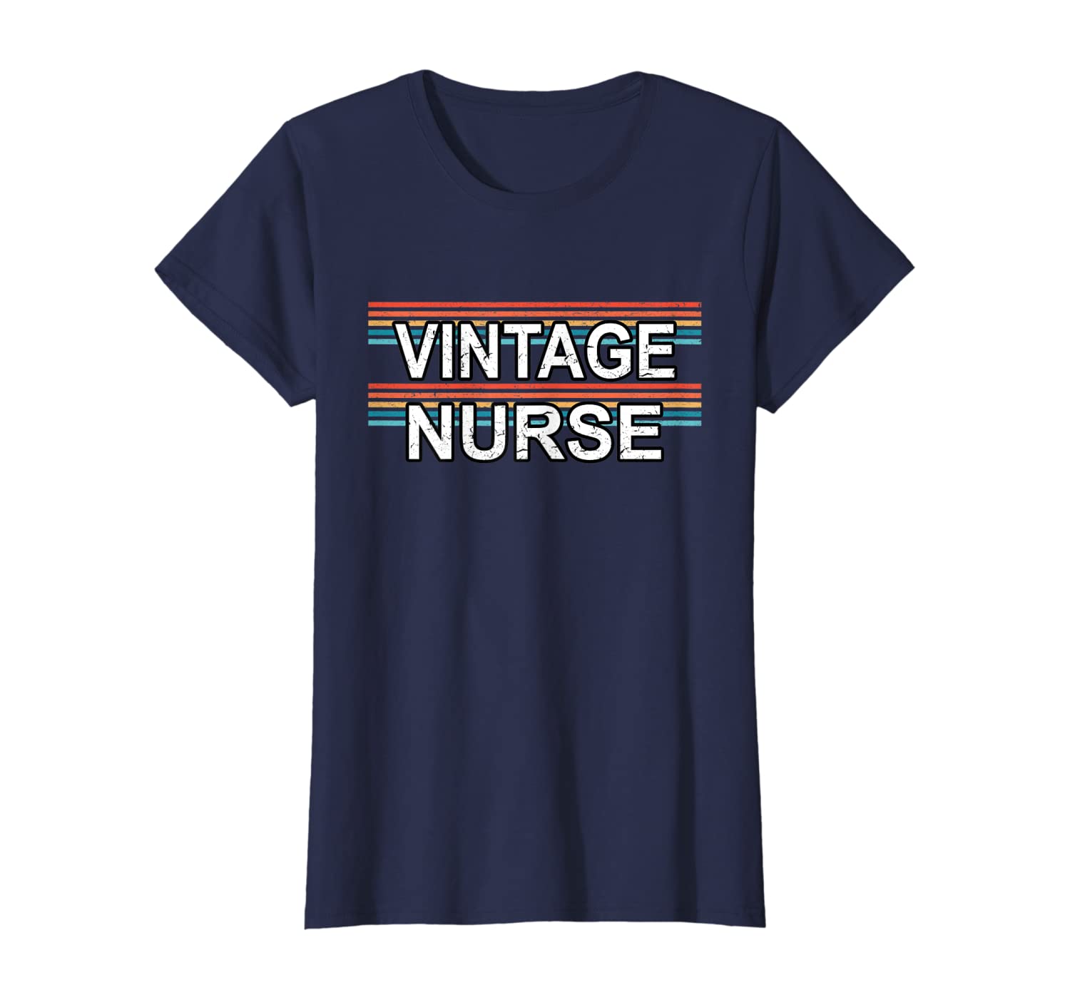 Womens Vintage Nurse Funny Women Love Old Style Retro Gift T-Shirt-image-699959363