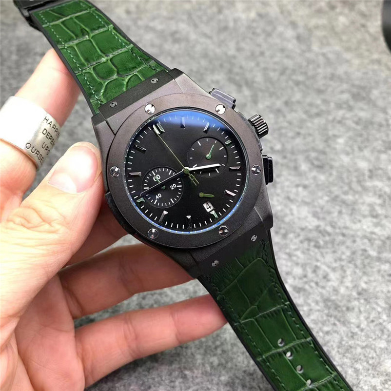 

Top high quality 42mm men's watch automatic quartz movement stainless steel watch 2813 quartz movement waterproof leather watches OB4012