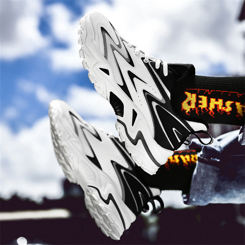 

2021 Running Shoes Thick-soled Tennis men white black summer Korean fashion casual shoe large size breathable sneakers run-shoe #A00024