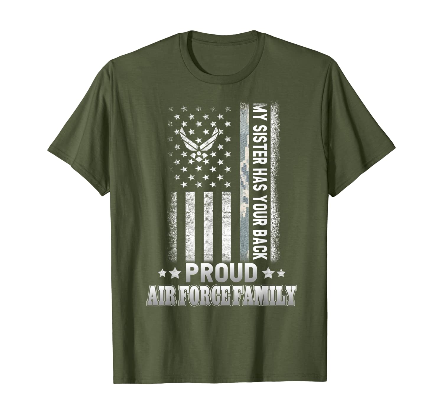 My Sister Has Your Back Proud Air Force Family T-Shirt-image-703640948