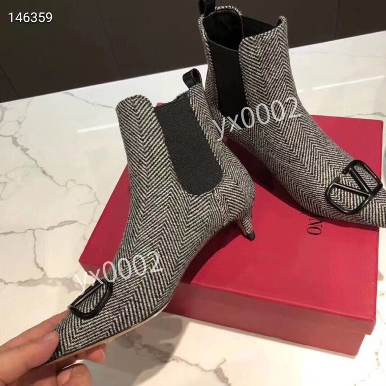 

Chirstmas Womens Heel Snow Valentinoes boots Leather ankle boot chunky Martin shoes Print Platform Desert Lace-up 3 colors 35-41 Chirstmas, 01