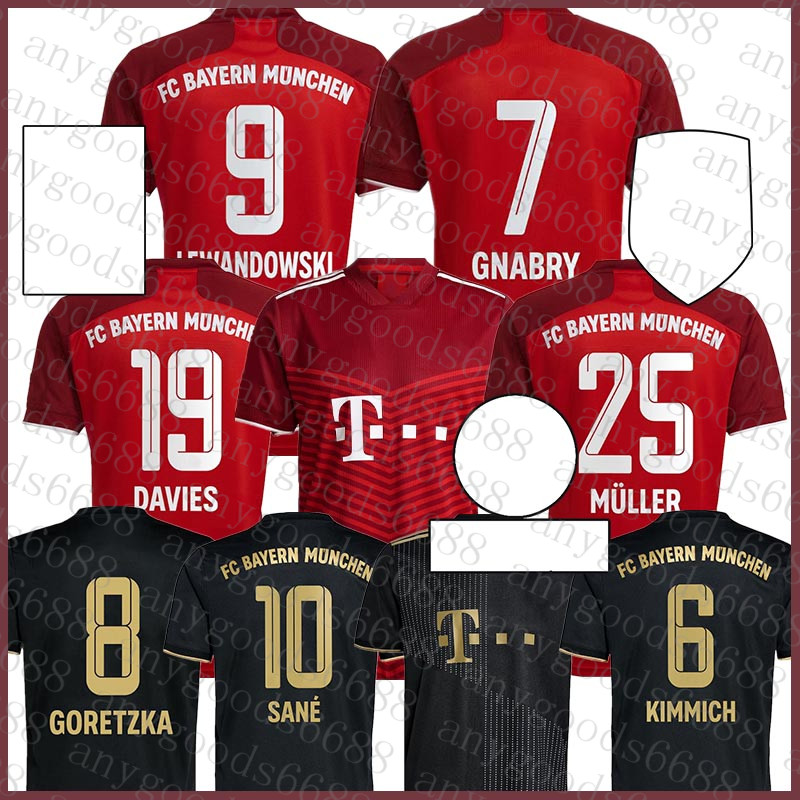 

Soccer Jersey Bayern Munich Mens LEWANDOWSKI #9 Women SANÉ #10 GNABRY #7 Uniforms MÜLLER #25 DAVIES #19 KIMMICH #6 GORETZKA #8 HERNÁNDEZ #21, Black;yellow