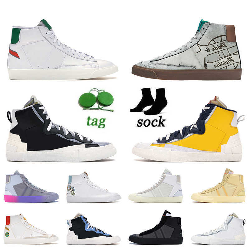 

Wholesale Women Mens Blazer Mid 77 Vintage Running Shoes OFF All Hallows Eve Grim Reaper Wolf Grey Serena Queen Sports Sneakers Low Classic, D27 thermal black 36-45