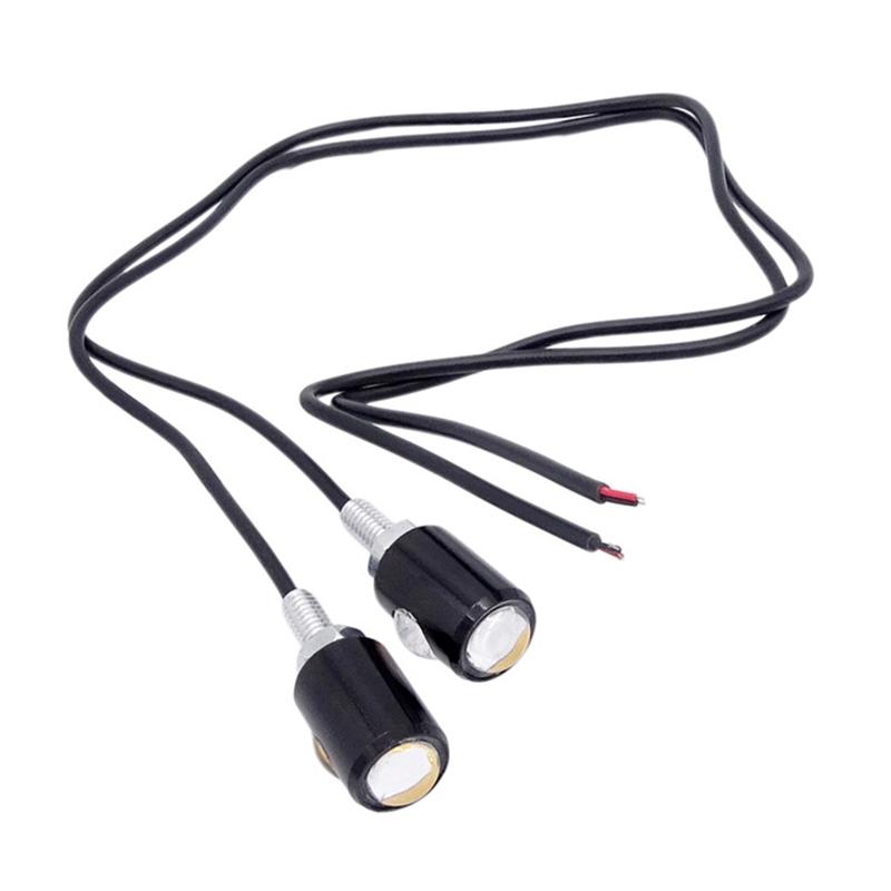 

Interior&External Lights 2x Motorcycle Car LED Turn Signal License Plate Bolt Lamp Eagle Eye Fog Light Rear Screw Backup Super Bright