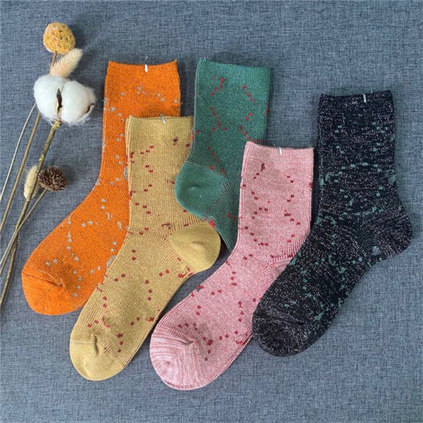 2021 Designers Mens Womens Socks Five Pair Luxe Sports Winter Mesh Letter Printed Tiger Wolf Head Sock Embroidery Cotton Man With Box rtgjrt-image-741811440
