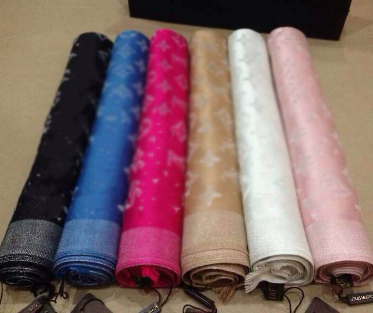 

Design scarf Shiny gold silk cotton yarn-dyed floral scarfs Fashion scarves 180*70cm