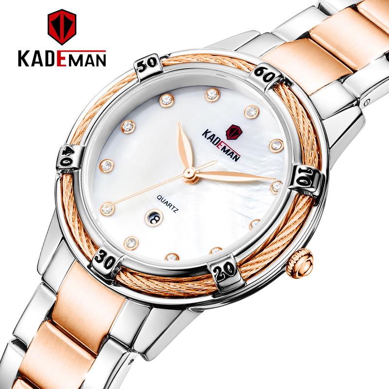 

Wristwatches Luxury Watches Women Rose Gold Bracelet Fashion Quartz Watch Ladies Waterproof Wrist Lady Relogio Feminino, Blue