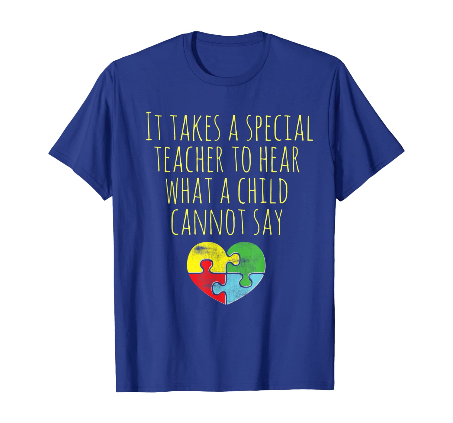 

Autism Awareness T Shirt Autistic Teacher Puzzle Heart, White;black