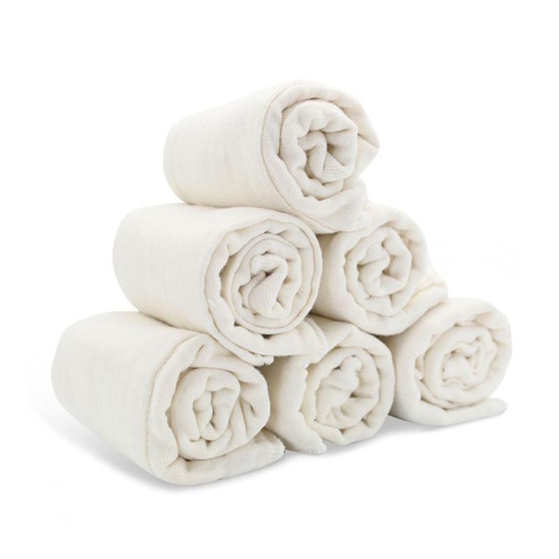 

Cloth Diapers Baby Diaper Cotton Absorbing Insert 6 Layers Nappy Liner Covers Portable Diapering Nursing