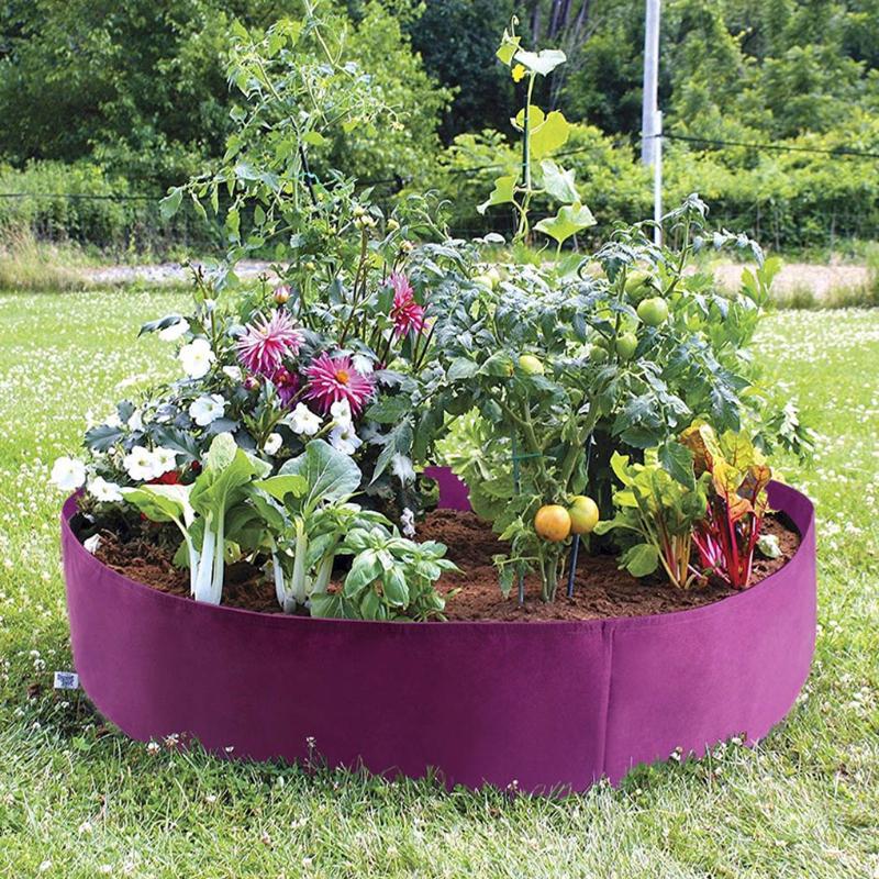

Planters & Pots Felt Fabric Planter Bed Home Garden Greenhouse Flower Vegetable Fruit Grow Pot Planting Bucket