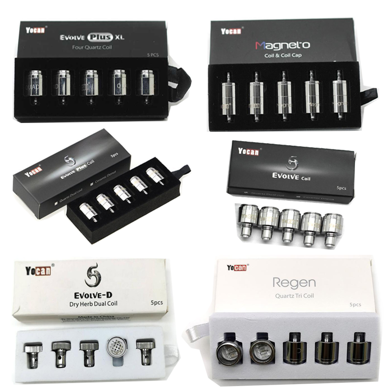 

Original Yocan Coils Evolve Plus XL QUAD Coil QDC Evolve-D Regen Magneto Quartz Dual Ceramic Donut Coils E Cigarettes
