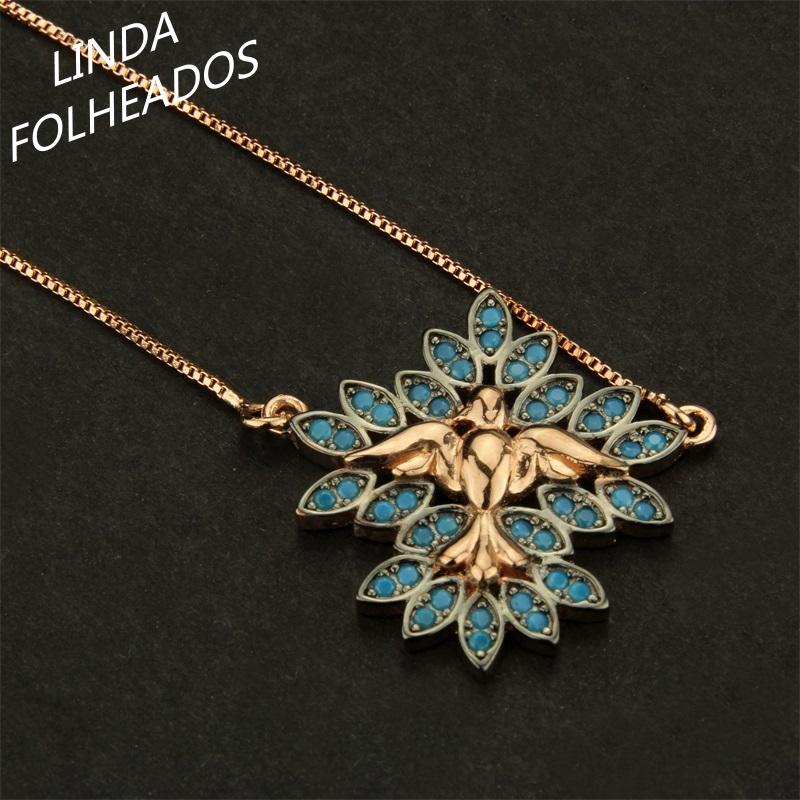 

Pendant Necklaces Designed Fashion Delicate Bird Shape Gold Color Angle Pendulum Necklace Jewelry For Women Gift Anniversary