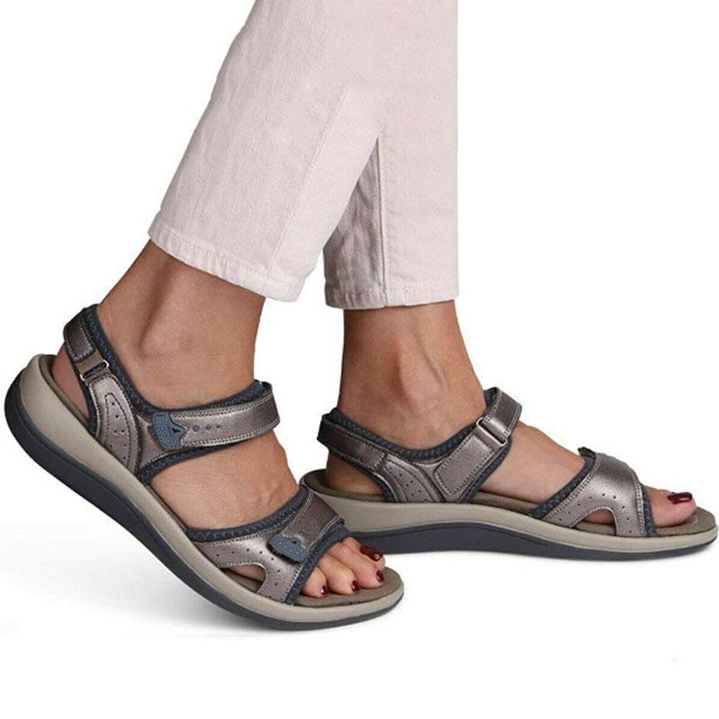 Sandals Summer Shoes For Women Hollow Round Toe Comfort Ladies Flat Solid Color Casual Female Footwear Mujer Sandalias Plus Size