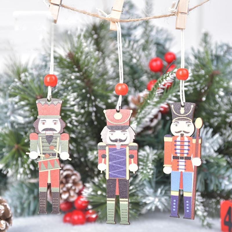 

Christmas Decorations With Hanging Rope Walnut Soldier Nutcracker Puppet Supplies Kid's Gift Ornaments Xmas Tree Decor