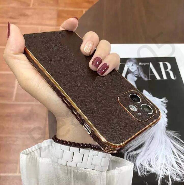 

Designer Phone Cases for Iphone 14 pro max 13 11 12pro 11pro Xr X Xs Max 8 7 Plus Metallic Lock PU Leather Cover B05, 1 brown big flower