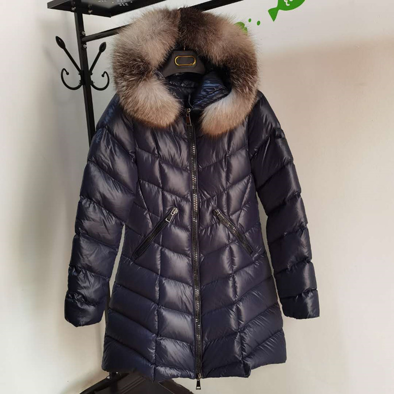 

Women Winter Jacket Down Parka Coats Top Quality Coat Casual Outdoor Warm Feather Outwear Thicken Lengthen S-2XL-, Black